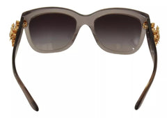 Dolce & Gabbana DG 4247-B-F Clear Embellished Crystal Acetate Sunglasses