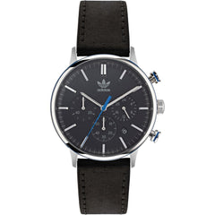 Adidas Black Leather Watch