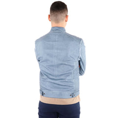 Yes Zee Blue Polyethylene Men Jacket
