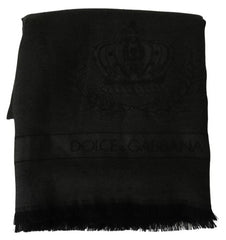 Dolce & Gabbana Green Brown Wrap Cashmere Shawl Scarf