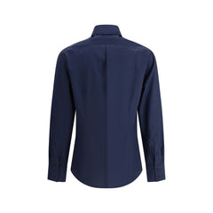Brunello Cucinelli Blue Cotton Shirt