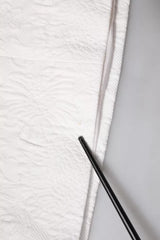 Dolce & Gabbana White Crystal Embellished Jacquard Brocade Mini Dress