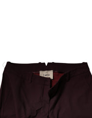 Aniye By Maroon Mid Waist Tapered Skinny Dress Pants
