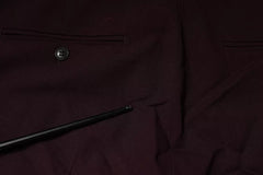 Aniye By Maroon Mid Waist Tapered Skinny Dress Pants