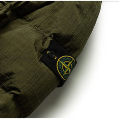 Stone Island Green Nylon Men Parka