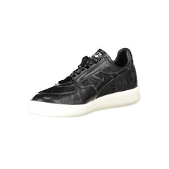 Diadora Black Leather Women Sneaker