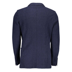 Gant Blue Wool Blazer Jacket