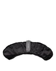 Dolce & Gabbana Black Fur Shawl Neck Wrap Cover Collar Scarf