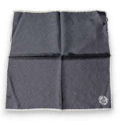 Dolce & Gabbana Gray Crown Logo Square Handkerchief Scarf