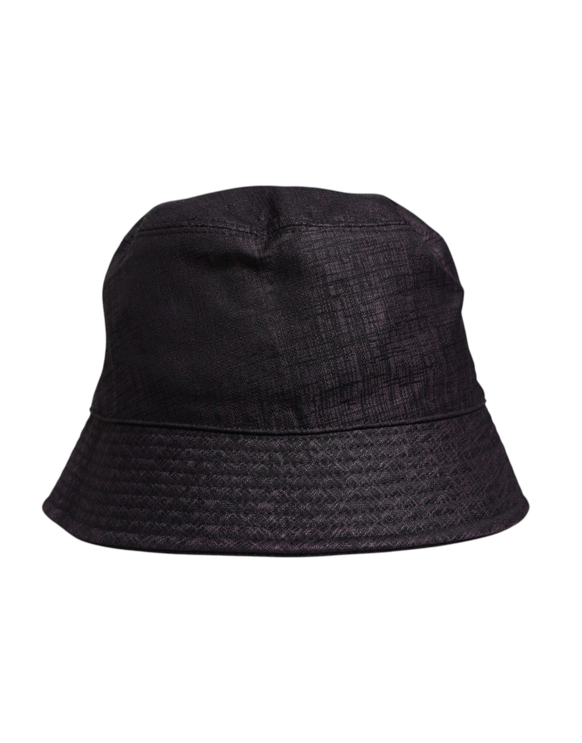 Dolce & Gabbana Black Wide Brim Nylon Bucket Hat