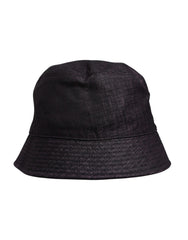 Dolce & Gabbana Black Wide Brim Nylon Bucket Hat