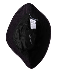 Dolce & Gabbana Black Wide Brim Nylon Bucket Hat