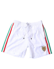 Dolce & Gabbana White Stripes Beachwear Shorts 2 Pc Swimwear