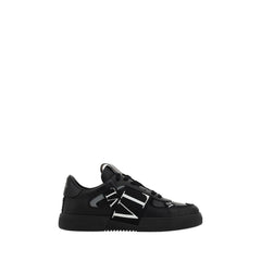 Valentino Garavani Black Leather VL7N Sneakers