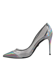 Dolce & Gabbana Multicolor Iridescent Pointed Toe Pumps Shoes