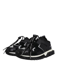 Dolce & Gabbana Black Mesh Sorrento Trekking Sneakers Shoes