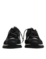 Dolce & Gabbana Black Mesh Sorrento Trekking Sneakers Shoes