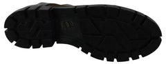 EBARRITO Multicolor Leather Suede Zipper Ankle Boots Shoes