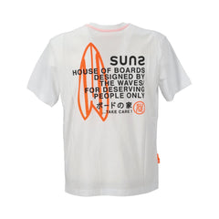 Suns White Cotton T-Shirt