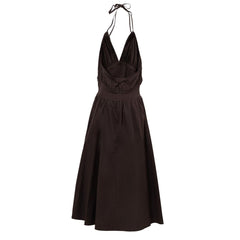Bottega Veneta Brown Cotton Long Dress