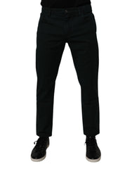 Dolce & Gabbana Dark Green Cotton Loose Men Denim Jeans