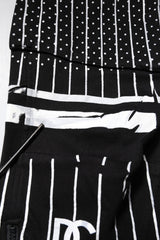 Dolce & Gabbana Black Polka Dot Stripes Cargo Jogger Sweatpants Pants