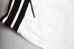 Dolce & Gabbana White Cotton Jogger Cargo Skinny Pants