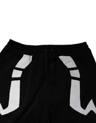 Dolce & Gabbana Black Logo Cotton Jogger Sweatpants Pants