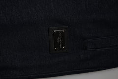 Dolce & Gabbana Black Jacquard Jogger Men Sweatpants Pants