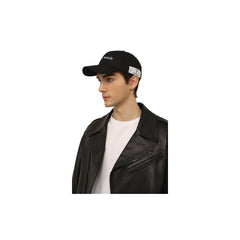 Diego Venturino Black Cotton Hats & Cap