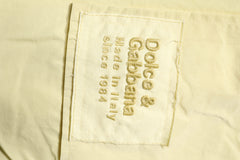 Dolce & Gabbana Yellow Nylon Cargo Chain Men Jogger Pants