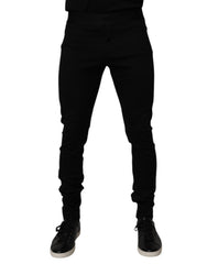 Dolce & Gabbana Black Cotton Jogger Men Sweatpants Pants