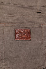 Dolce & Gabbana Brown Cotton Stretch Chino Pants
