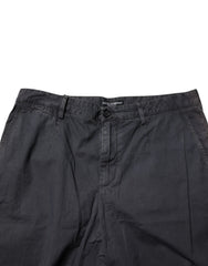 Dolce & Gabbana Dark Gray Cotton Mid Waist Men Bermuda Shorts
