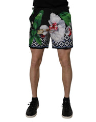 Dolce & Gabbana Multicolor Floral Polyester Men Bermuda Shorts