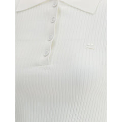 Courrèges Cropped Polo Shirt