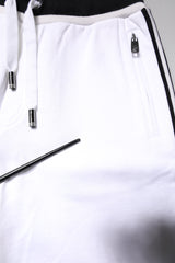 Dolce & Gabbana White King Cotton Bermuda Sweatshorts Shorts