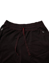 Dolce & Gabbana Bordeaux Cotton Bermuda Sweatshorts Shorts