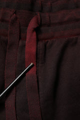 Dolce & Gabbana Bordeaux Cotton Bermuda Sweatshorts Shorts