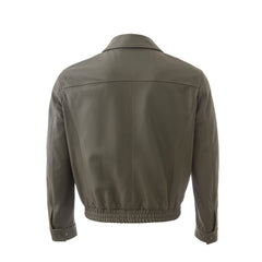 Lardini Green Leather Jackets & Coat