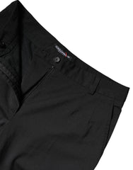 Dolce & Gabbana Black Polyester High Waist Slim Pants