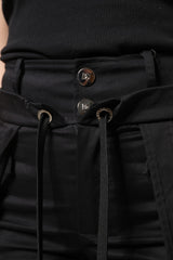 Dolce & Gabbana Black Cotton High Waist Cargo Pants