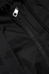 Dolce & Gabbana Black Cotton High Waist Cargo Pants