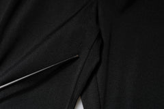 Dolce & Gabbana Black Nylon High Waist Slim Fit Pants