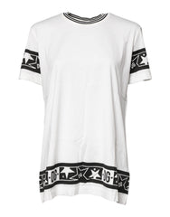 Dolce & Gabbana White #DGMillennials Cotton Crewneck T-shirt