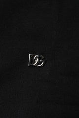 Dolce & Gabbana Black Cotton Crew Neck Sweatshirt Sweater