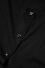 Dolce & Gabbana Black Button Down Short Sleeve Blouse Top