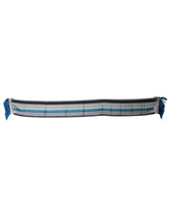 Dolce & Gabbana Multicolor Stripes Silk Fringes Neck Foulard Scarf