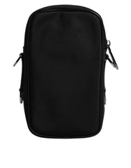 Dolce & Gabbana Multicolor Leopard Jacquard Logo Plaque Neck Strap Bag