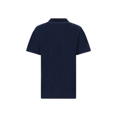 Dolce & Gabbana Blue Cotton Polo Shirt